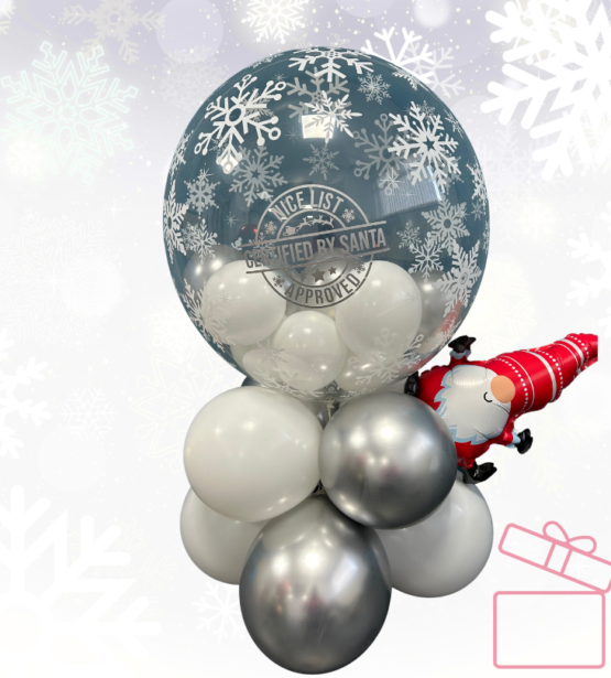 Christmas Snowflake Bubble balloon air filled