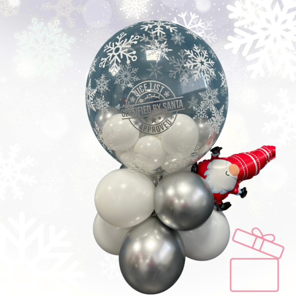 Christmas Snowflake Bubble balloon air filled