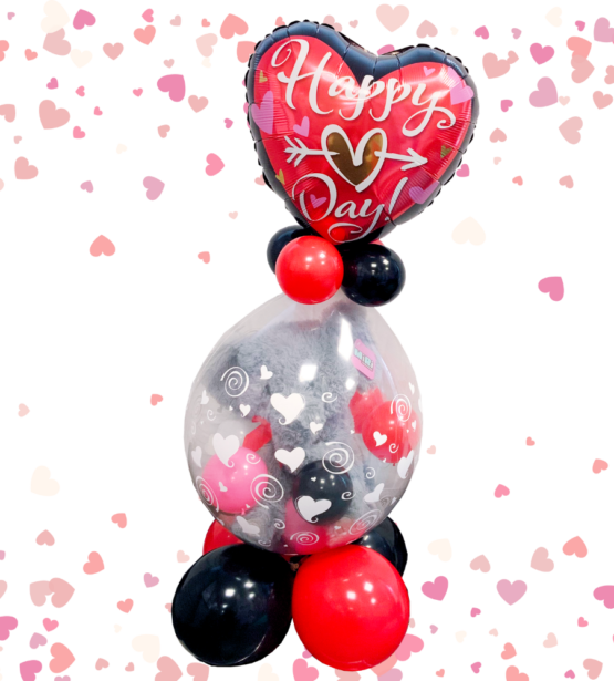 Heartfelt Surprise: Valentine's Day Stuffed Balloon Gift