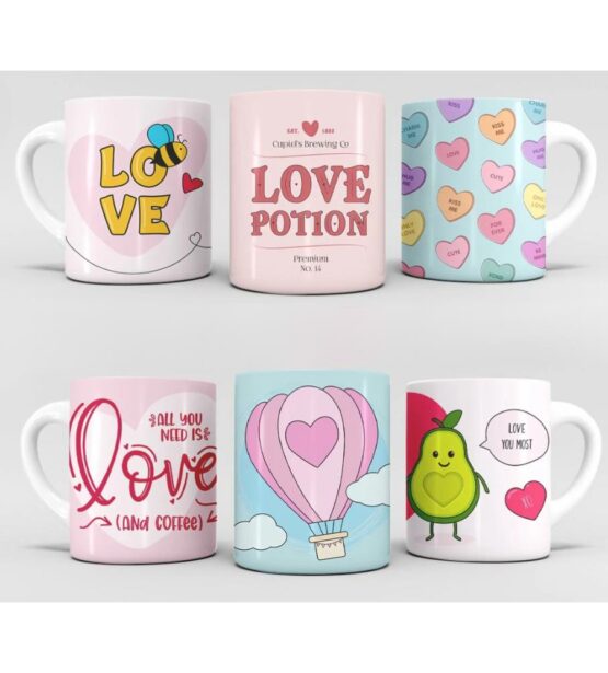 Love-infused Elegance: Valentine's Day Sublimated Mug for Cozy Sips