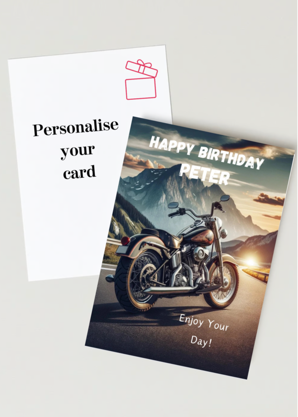 Personalised Birthday Cards for Men - Cars, Motorcycles, & Classics