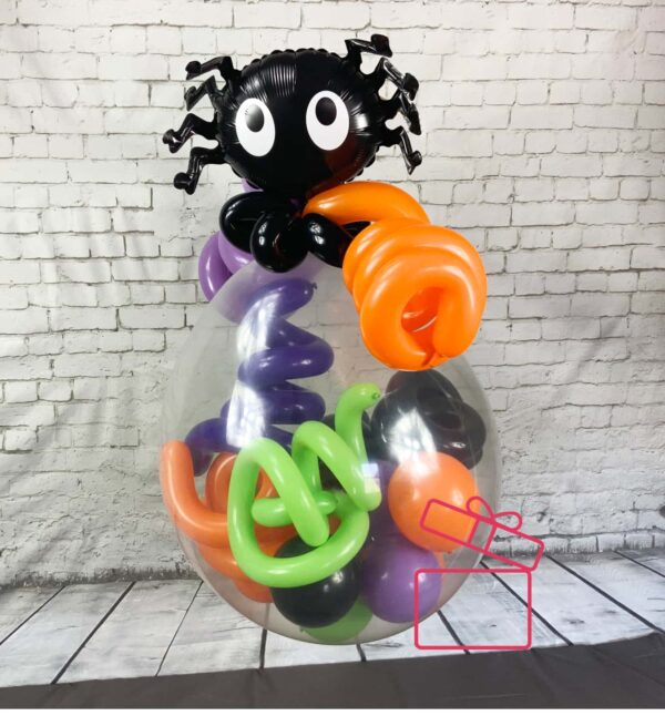 Halloween Pop & Drop 18" Latex Balloon with Candy-Filled Mini Balloons