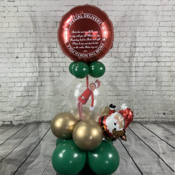 Personalised Quick Link Elf Balloon – Festive Elf Arrival Display