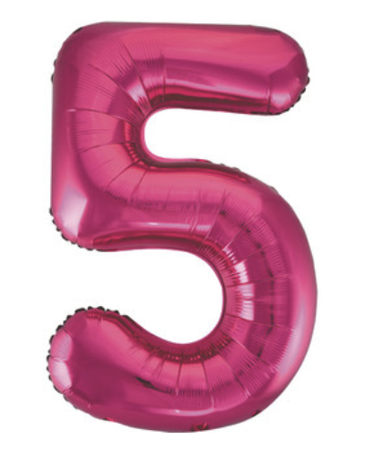 34” Helium-Filled Number Balloons: Large, Eye-Catching Decor